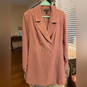 Torrid Mauve Double-Breasted Trench Coat